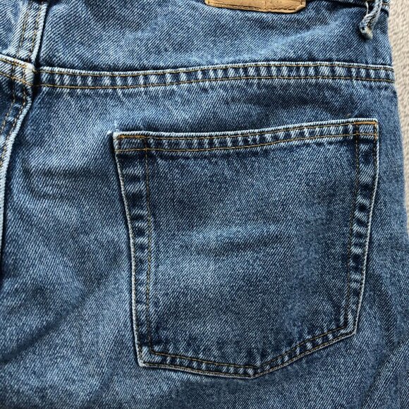 Full Blue Mens Jeans 38x30 Relaxed Fit Straight Leg Blue Denim Cotton Casual - Picture 13 of 16